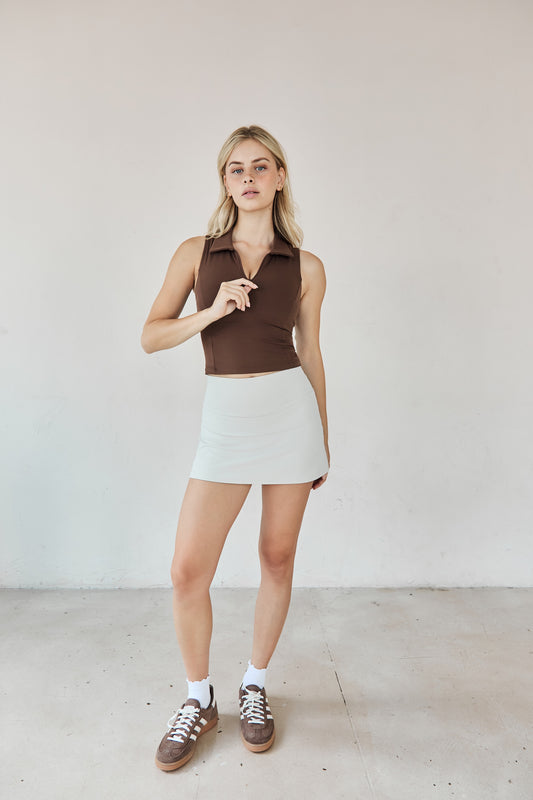 The Cora Zip-Up Tank